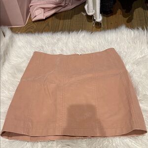 Free people Elegant Tan Women's Skirt leather never worn